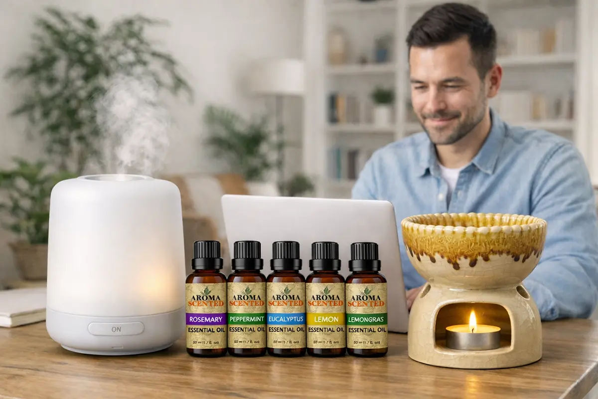 ทำงานที่บ้านให้มีสมาธิด้วยกลิ่นบำบัด